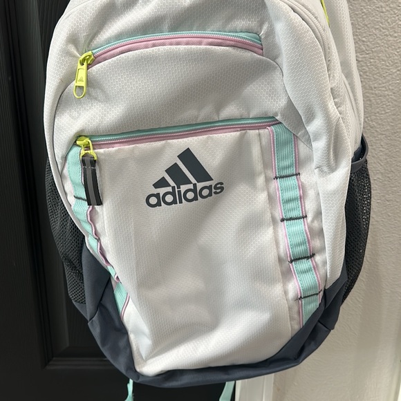 adidas Excel 6 Backpack- White/Purple - Picture 4 of 7
